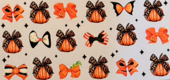 Cheetah pumpkin decal