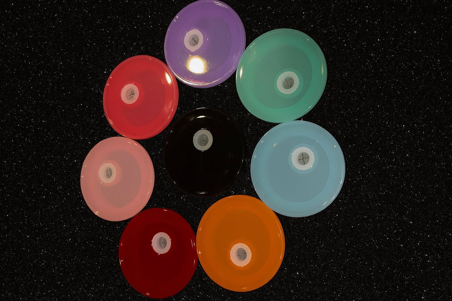 Colored acrylic lids for (12 & 16 oz ONLY)