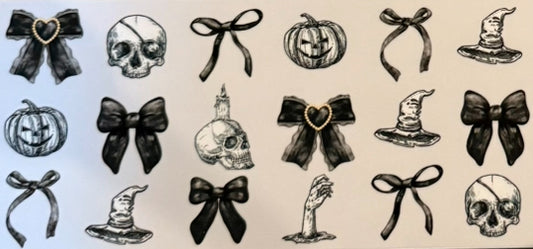 Spooky bows 2 decal