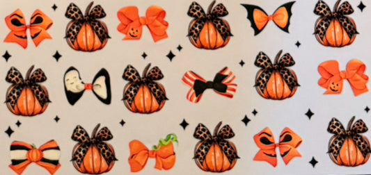 Cheetah pumpkin decal