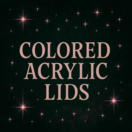 Colored acrylic lids for (12 & 16 oz ONLY)