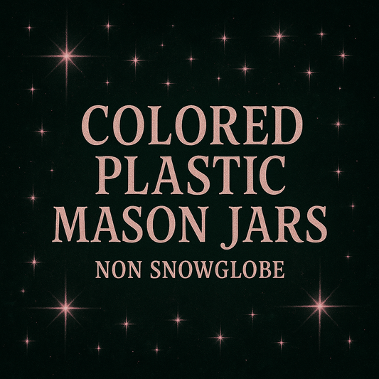 16 oz plastic mason jars (non snow globe)