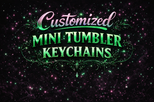 Customized mini tumbler keychain